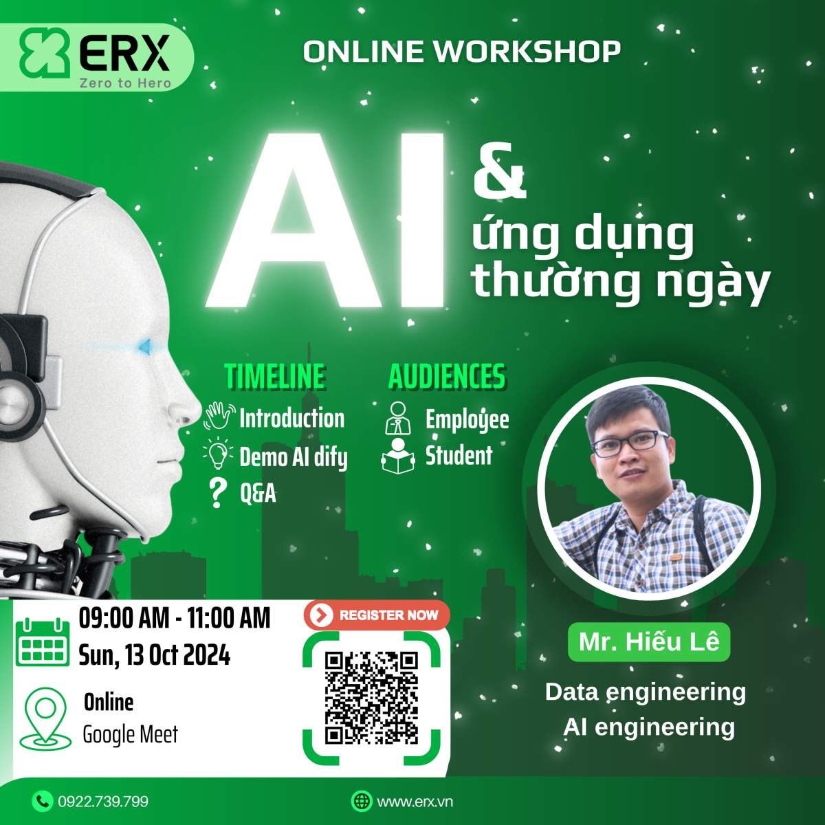 ONLINE Workshop: AI và ứng dụng thường ngày